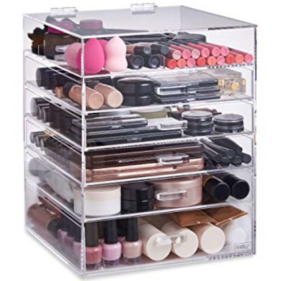 6 tier acrylic makeup organizer